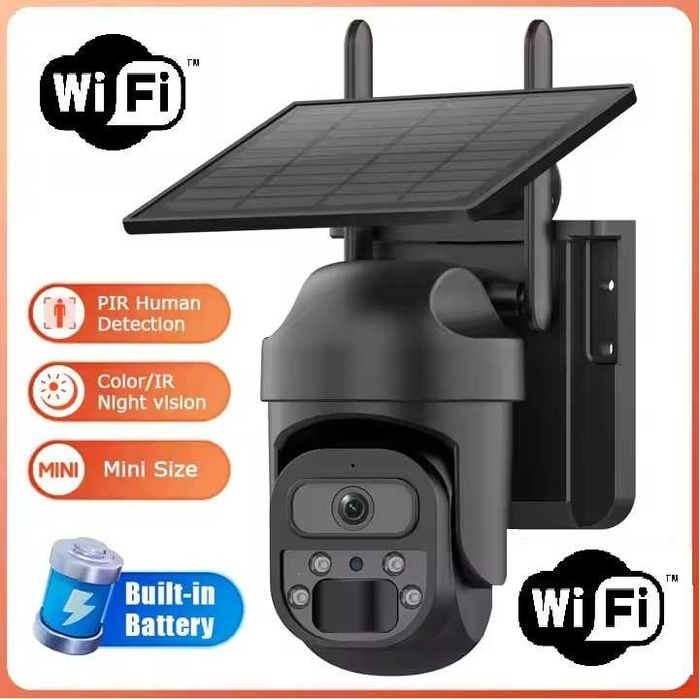 KAMERA SOLARNA FOTOPUŁAPKA WIFI 6MP podgląd na telefonie powiadomienia