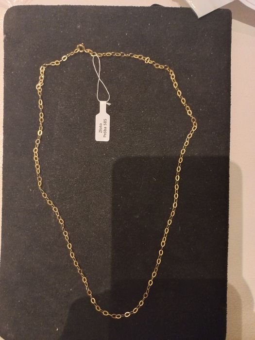 Łańcuszek złoty błyszczący ankier 585/1,9g/45 cm