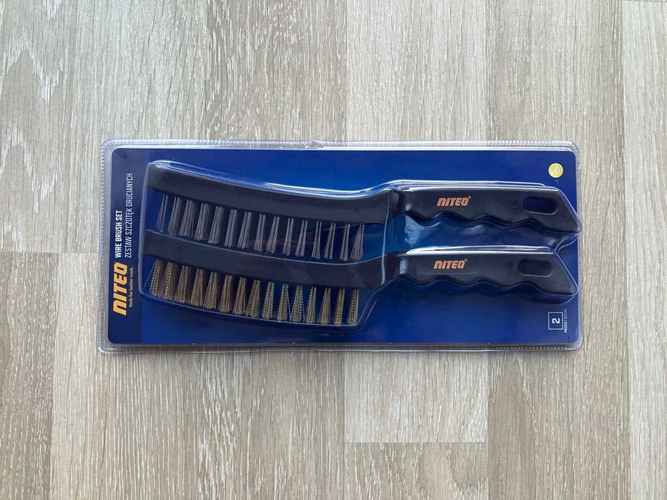 Szczotki Druciane Niteo Tools Zestaw 2 sztuk- stalowa+ mosiężna!