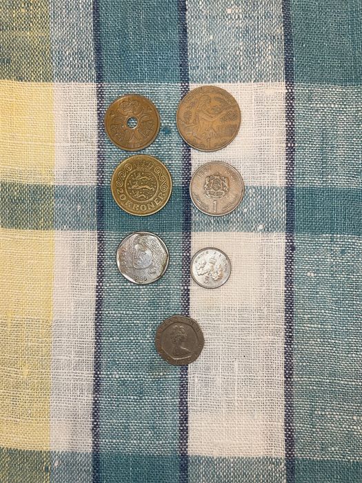 Moedas antigas .