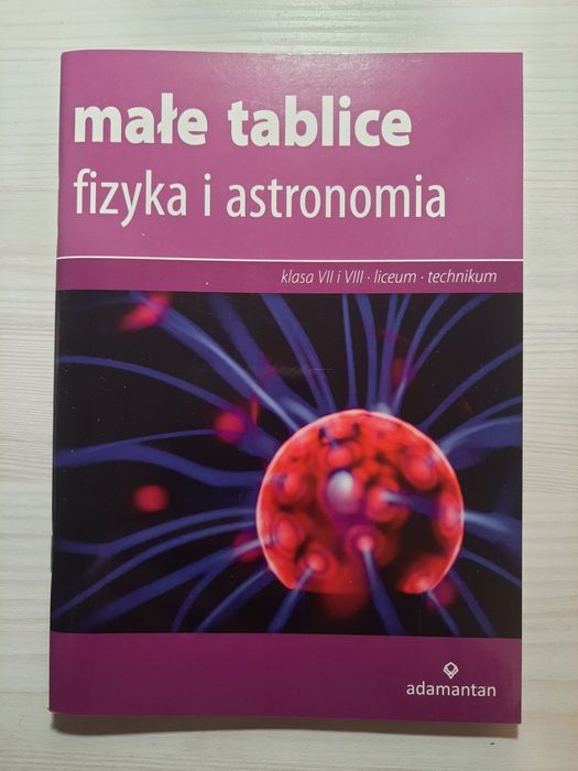 Fizyka małe tablice