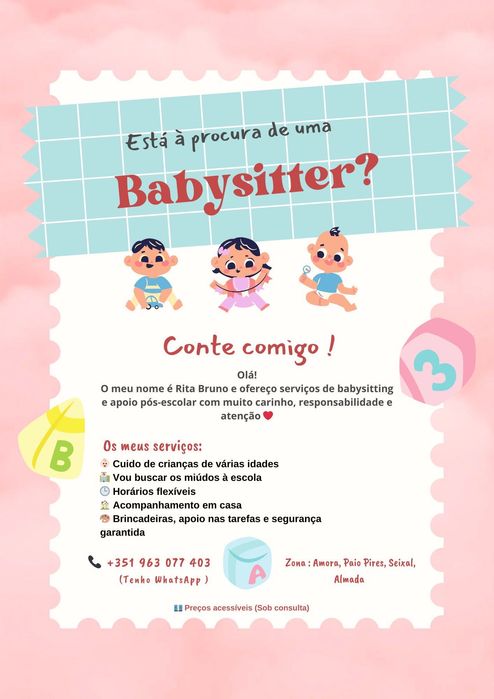 Serviço ama/babysitting