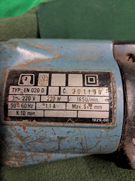 używane elektryczne nożyce do blachy narex en 020 d stan db
