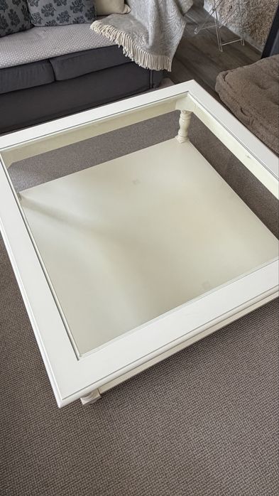 Mesa Branca Sala de Estar