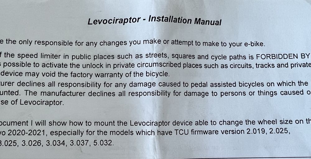 Chip Turbo Levo 3 Levociraptor