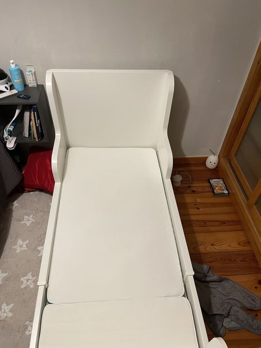 Cama extensível, branco, 80x200 cm Ref: BUSUNGE