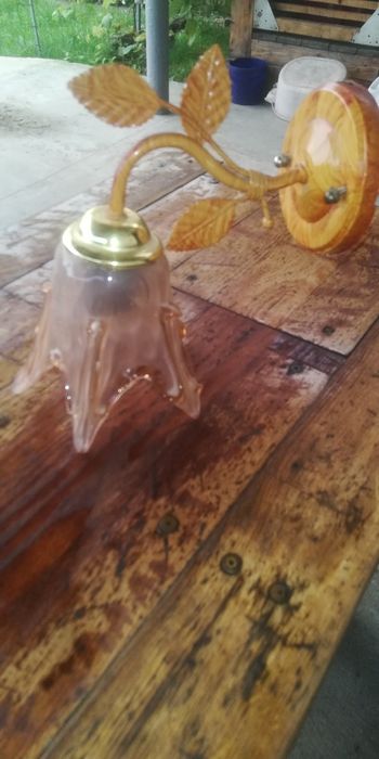 Бра квітка скло.