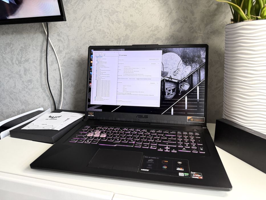 ASUS TUF 17.3 A17 / Ryzen 9 16-core/512GB/16GB/144Hz/Ноутбук