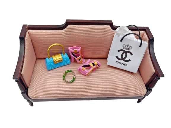 Sofá Miniatura para   bonecas