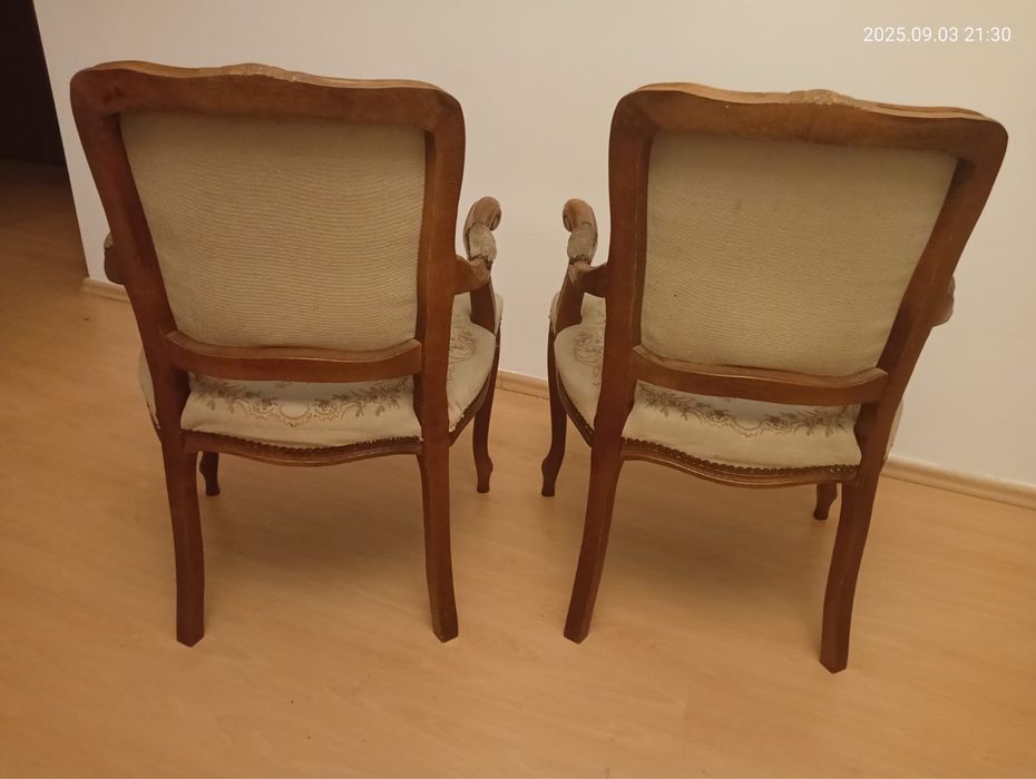 2 Krzesla gobelinowe, styl ludwikowski