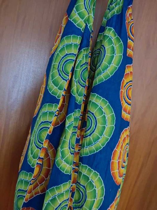 Saco em tecido de capulana