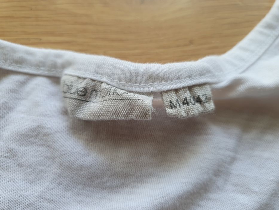 Biała koszulka bez rękawków M 40 Blue Motion