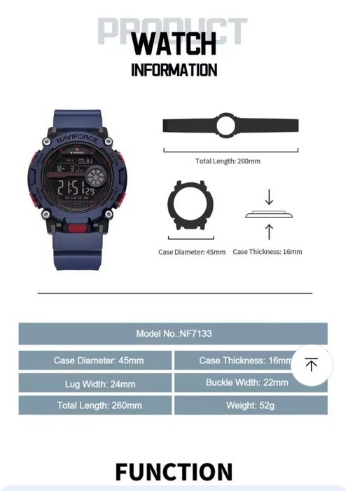 Часы тактические  Naviforce (механизм Seiko.)