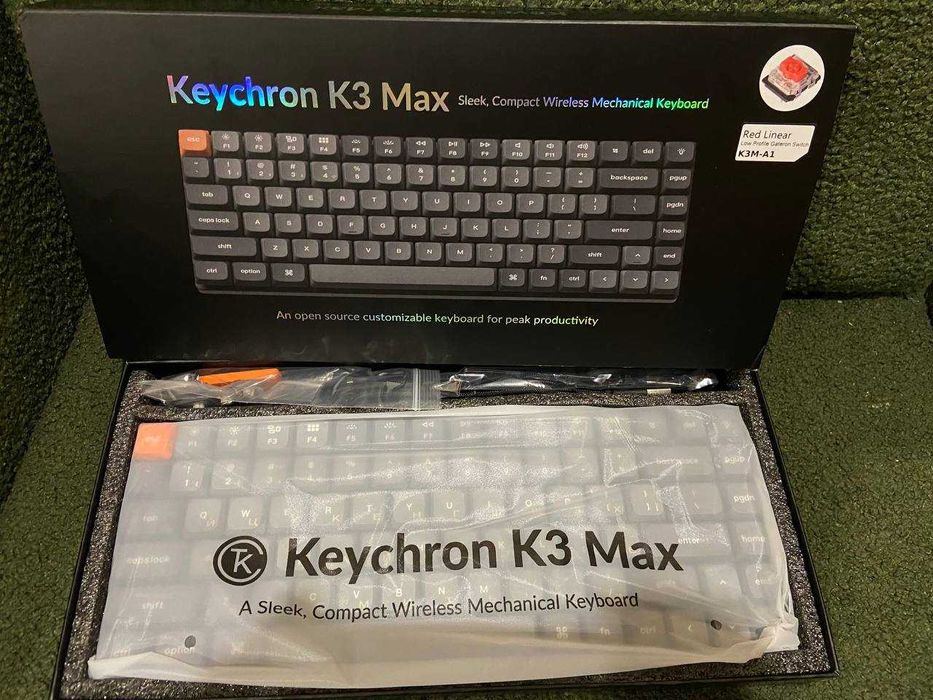 Клавіатура Keychron K3 Max 84Key, Gateron MX 2.0 Red, QMK, EN/UKR