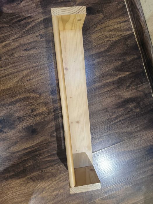 Półka na książki drewniana 55cm długości