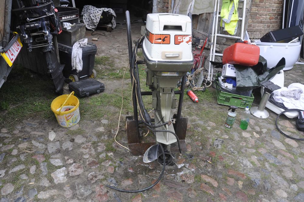 Johnson krotka stopa 50 ps, manetka, linki, sprawny