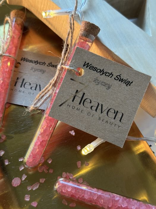 Upominki świąteczne- sól do stóp z Twoim logo (10 szt)