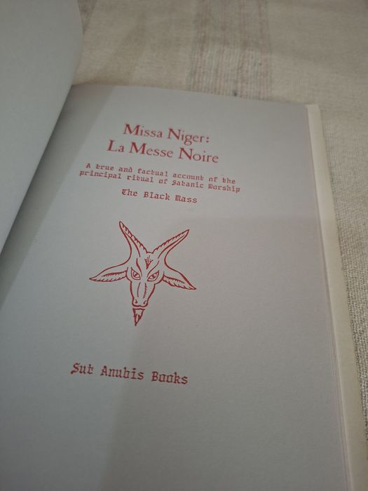 Missa Niger La Messe Noire satanismo. Livro raro
