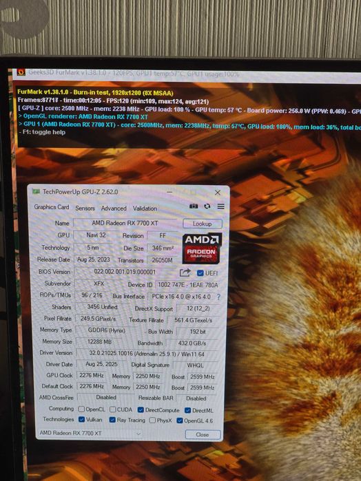 XFX AMD Radeon RX 7700 XT 12GB Пломба