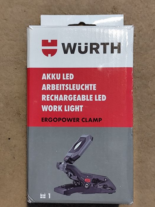 WURTH !!! Lampa robocza LED Ergopower CLAMP 1600 lm  Nowa !!!