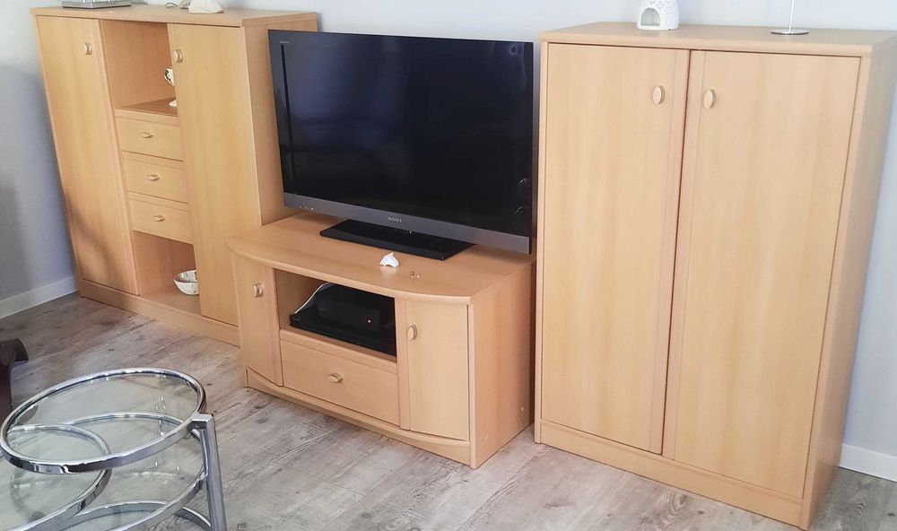 Komody  2 szt. + szafka RTV - stan dobry/zadbane - Nysa