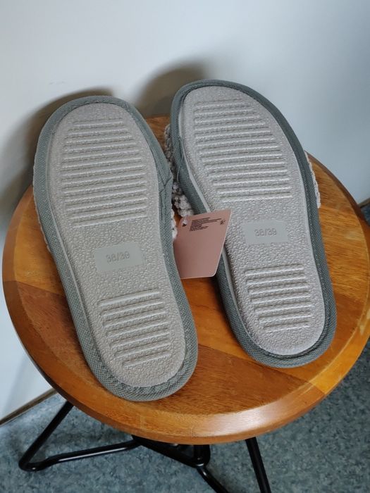 Тапочки 38 39 для дома домашние тапочки twins серые