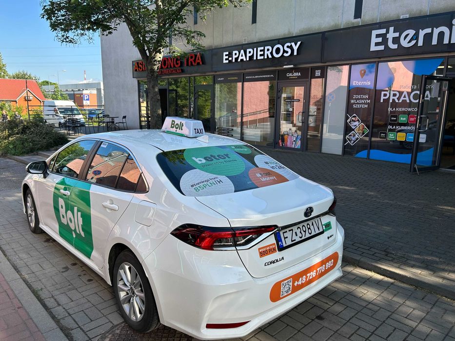 Toyota Corolla z LPG na TAXI | BOLT |  od 450 zł/tydz | Nasi kierowcy są BETER!