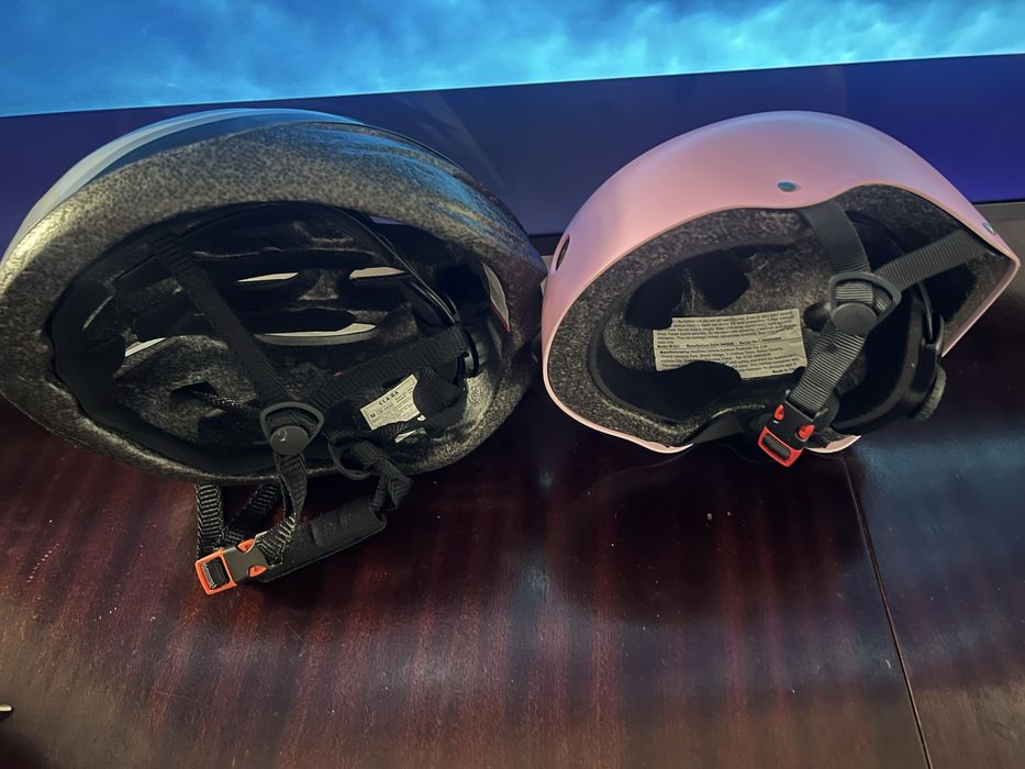 Capacete adulto e de crianca