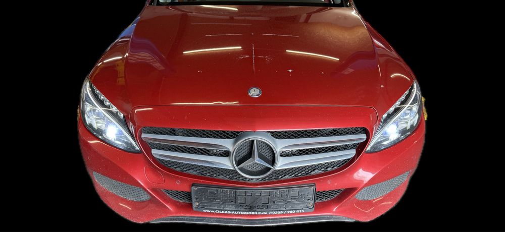 Przód kompletny mercedes c klasa w 205 europa maska zderzak pas błotniki lampy kolor 996