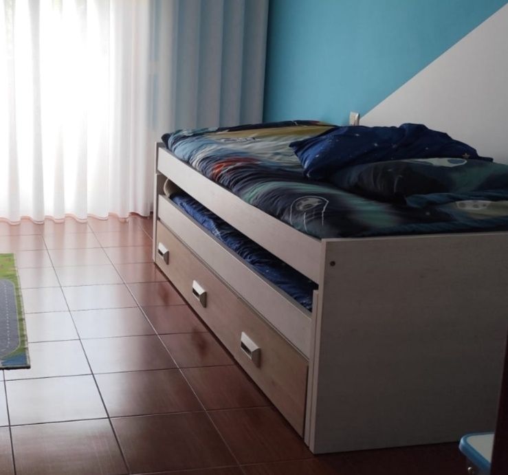 Cama infantil - Branco/Carvalho Conforama