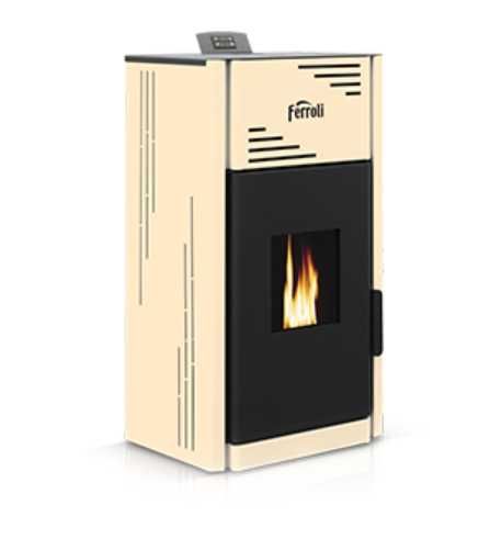 Piec na pellet Ferroli Breta PRO 8 kW stalowy z płaszczem wodnym