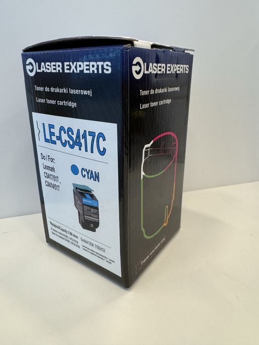 Toner lexmark LE-CS417C do CS417 CS517 CX414 CX517