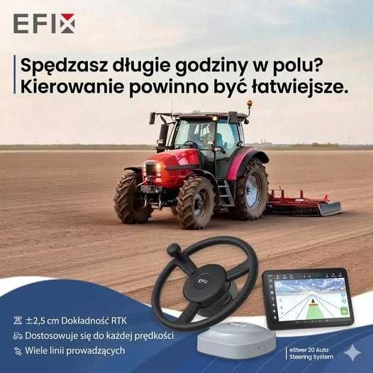 Nawigacja rolnicza EFIX eSTEER20 MAX ISOBUS Tc Sc Geo !!PROMOCJA!!