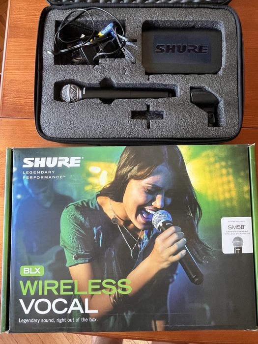 SURE BLX Wireless vocal mikrofon bezprzewodowy (BLX4 + SM58)