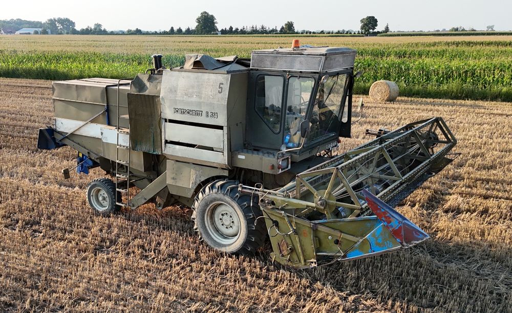 Kombajn zbożowy Fortschritt E514 w pełni sprawny. Heder 5.2 + wózek