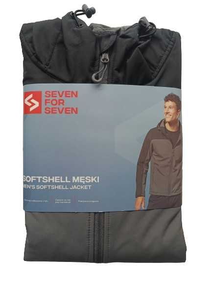 Kurtka męska z kapturem softshell Seven FOR Seven XXL