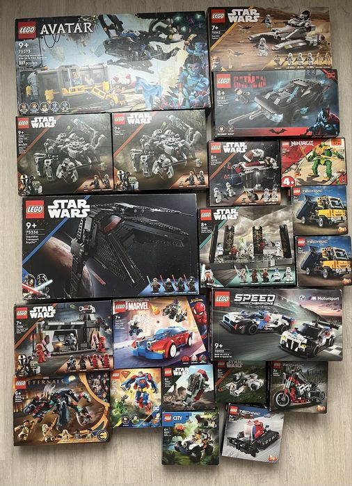 Продаю ОДНИМ ЛОТОМ склад нових деталей LEGO