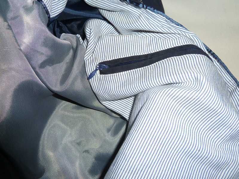 Blusão novo de camurça azul escura HI Buxter 58 / 3XL