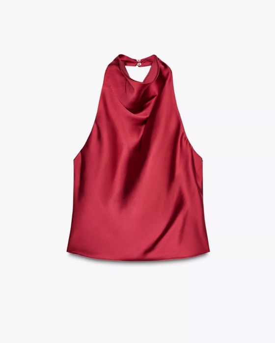 Сатинові топи від Zara, актуальні колекціі