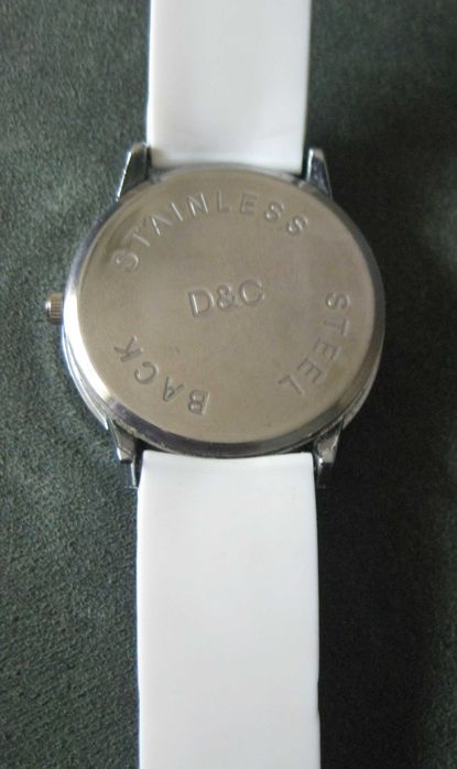 Relógio Mulher D&C com Pulseira de Silicone Branco
