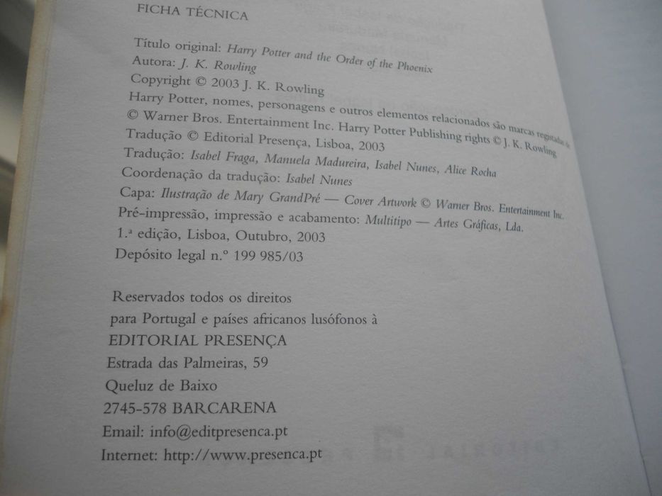 Harry Potter e a Ordem da Fénix