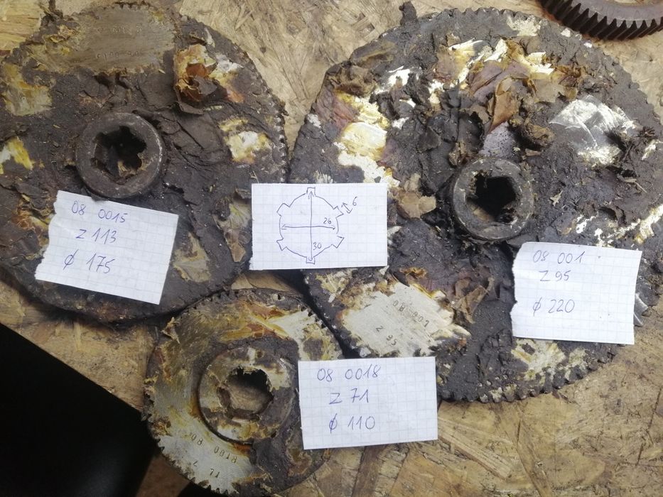 Koła zmianowe zębate tokarki frezarki