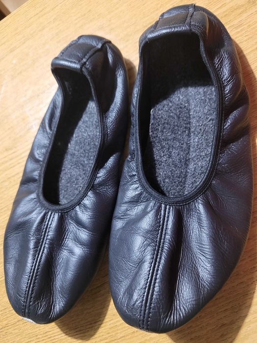 Skórzane baletki 37 38 balerinki 23,5 24 taniec irlandzki balet