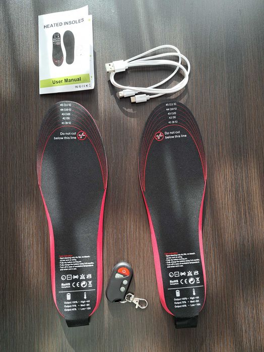 Wkładki do butów podgrzewane USB r. 41-45