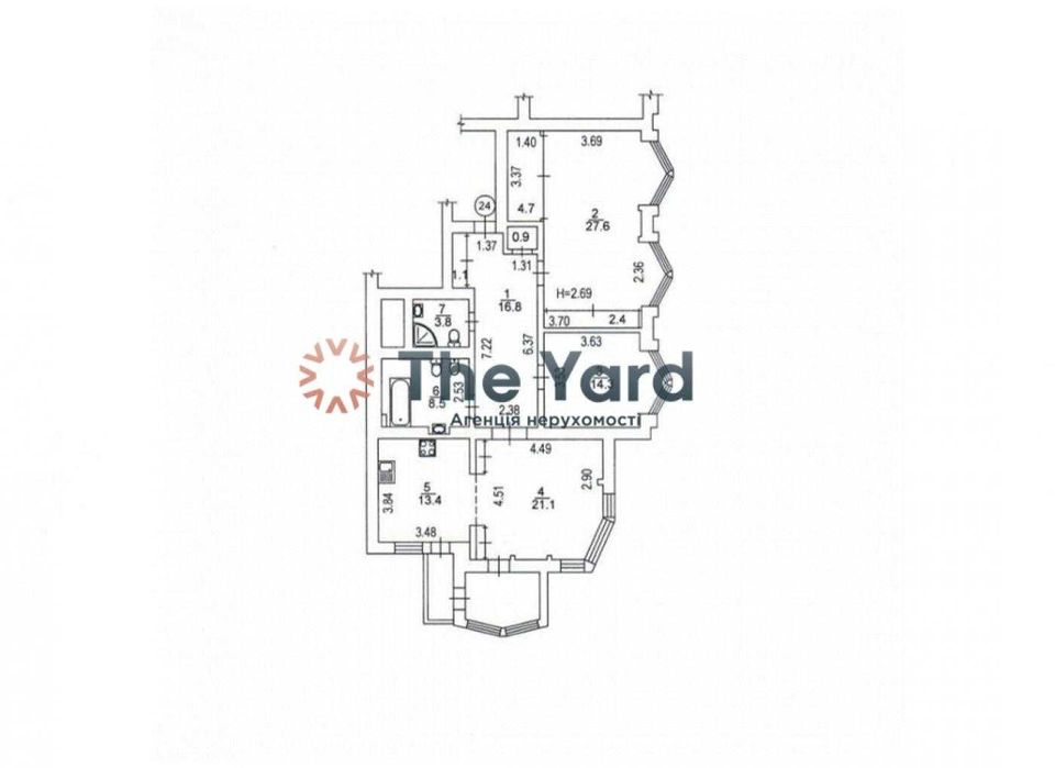 3-rooms apartment apartment by the address st. Ul Kreshchatik (area 120,7 m²) - Atlanta.ua - photo 23