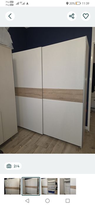 Szafa przesowna rozsuwana