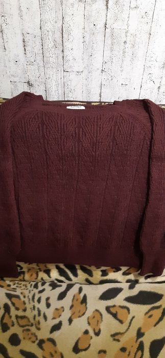 Свитер олдневи, бордовый