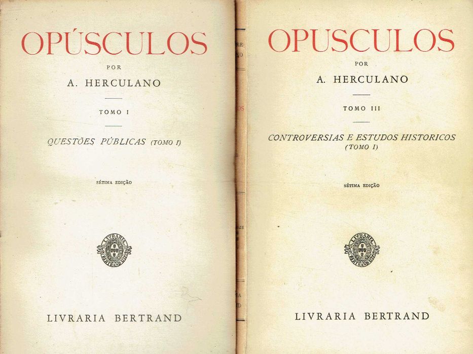 7432 - Literatura - Livros de Alexandre Herculano 4 (Vários )