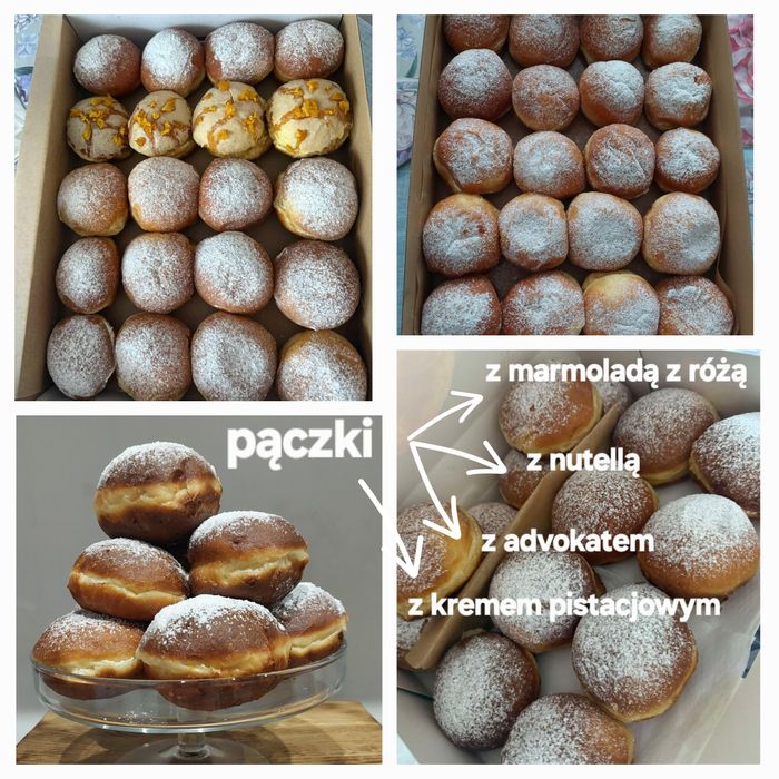 Domowe ciasta,pączki,torty,deserki,babeczki,słodki stół,malinowa chmur