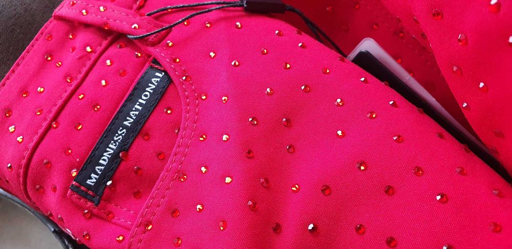 Spódnie  jeans lateks czerwone Amnesia